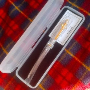 Miwa jewellers gold silver pearl ball pen in box
